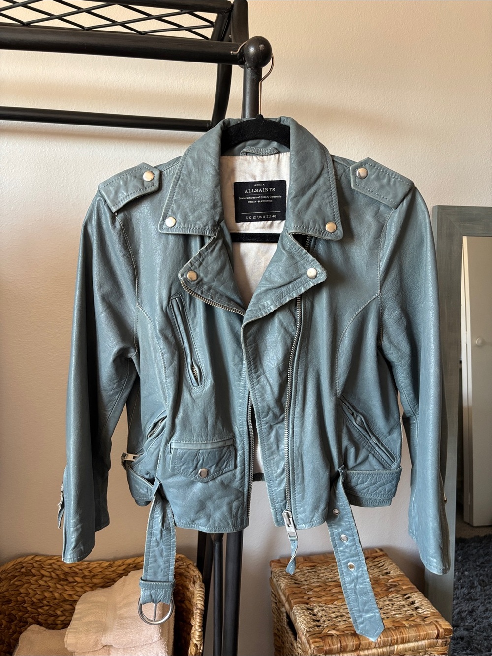 All Saints Leather Jacket - Picture 2 of 5
